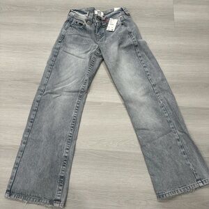 BDG Kayla Lowrider Light Gray Straight Leg Women's Jeans